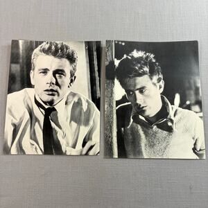 Vintage James Dean Jumbo Postcard Lot of 2 1988 8x10 Portrait Collectibles